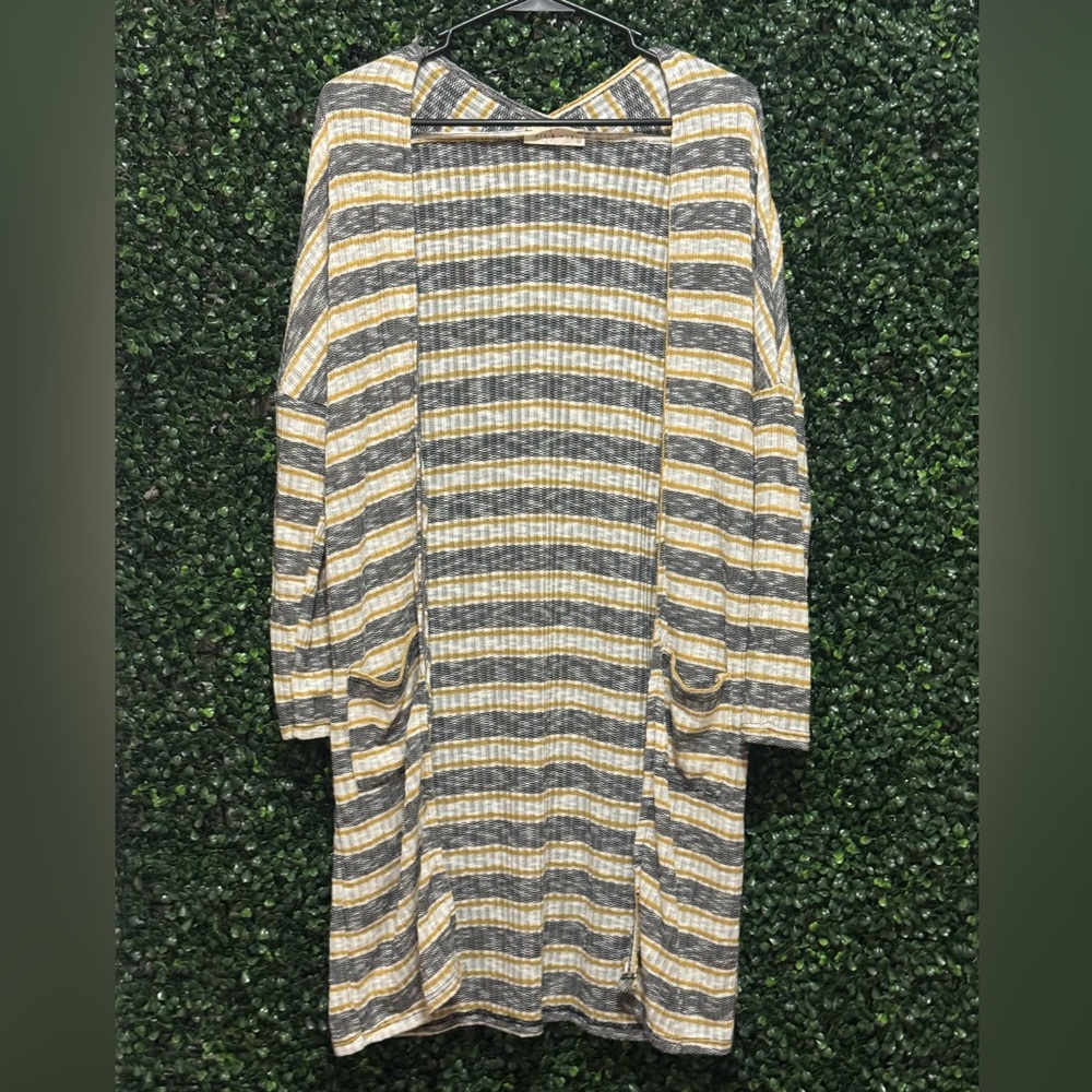 🔥5/$30🔥NIX & NOX STRIPED KNIT LONG SLEEVE DUSTER CARDIGAN